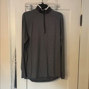 Under Armour Gray Long Sleeve Quarter-Zip Pullover